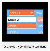 Universal Css Navigation Menu Javascript Menu Samples