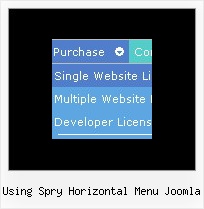 Using Spry Horizontal Menu Joomla Jscript Menu Dropdown
