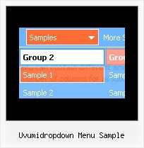 Uvumidropdown Menu Sample Html Menubar
