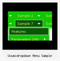 Uvumidropdown Menu Sample Javascript Html Menu