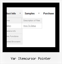 Var Itemcursor Pointer Flyout Menus In Javascript