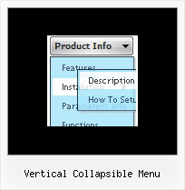 Vertical Collapsible Menu Vertical Menu Display Hide