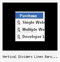 Vertical Dividers Lines Bars Scroll Javascript Mouseover Sample