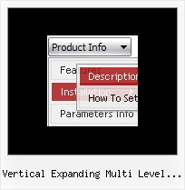 Vertical Expanding Multi Level Menus Shell Menu Script