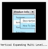 Vertical Expanding Multi Level Menus Menu Using Java Script Samples