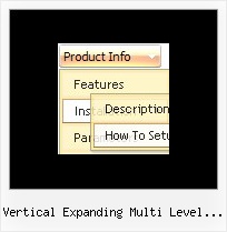 Vertical Expanding Multi Level Menus Menu Popup Script