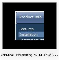 Vertical Expanding Multi Level Menus Dhtml Drop Down Tutorial