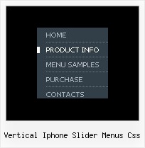 Vertical Iphone Slider Menus Css Menu Para Web