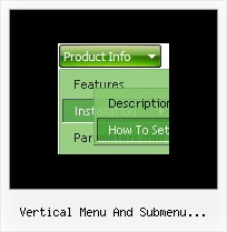 Vertical Menu And Submenu Scolling Bar Frames Menu