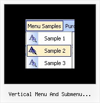Vertical Menu And Submenu Scolling Bar Layers