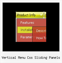 Vertical Menu Css Sliding Panels Web Drop Menu