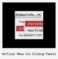 Vertical Menu Css Sliding Panels Visual Menu Maker