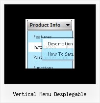 Vertical Menu Desplegable Drop Down Menue