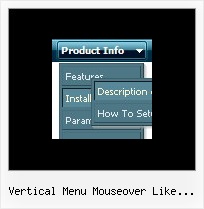 Vertical Menu Mouseover Like Amazon Javascript Select By