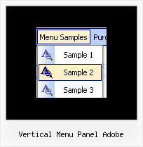 Vertical Menu Panel Adobe Ejemplos Menu Y Submenu