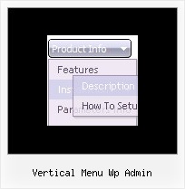 Vertical Menu Wp Admin Dynamic Drop Down List Javascript