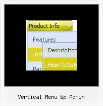Vertical Menu Wp Admin Dhtml Menu With Shadow