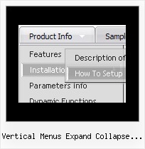 Vertical Menus Expand Collapse Styles Dropdown Menu Javascripts