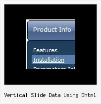 Vertical Slide Data Using Dhtml Site Web Menu