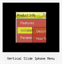 Vertical Slide Iphone Menu Javascript Dhtml Floating