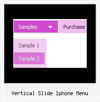 Vertical Slide Iphone Menu Menus Submen C Bas Desplegables