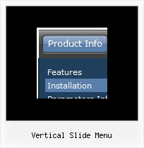 Vertical Slide Menu Fireworks Vertical Menu