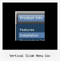 Vertical Slide Menu Css Folding Drop Down Menu