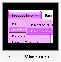 Vertical Slide Menu Html Dropdown Navigation Bars