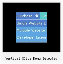 Vertical Slide Menu Selected Drop Down Vertical Links