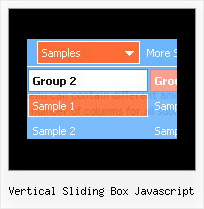 Vertical Sliding Box Javascript Drop Menu Html Mouseover