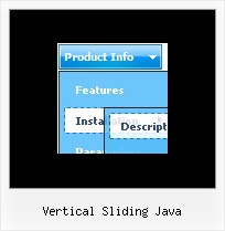 Vertical Sliding Java Dhtml Drop Down Menu In