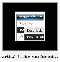 Vertical Sliding Menu Rounded Corners Java Script Tree Example
