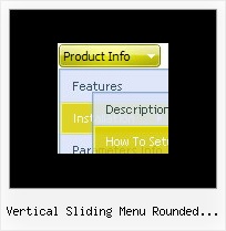 Vertical Sliding Menu Rounded Corners Css Menu Example Dropdown Popup