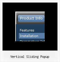 Vertical Sliding Popup Create A Menu In Javascript