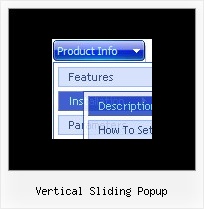 Vertical Sliding Popup Pull Down Menu Width Tutorial Html