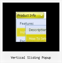 Vertical Sliding Popup Javascript And States