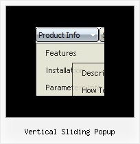 Vertical Sliding Popup Examples Of Drop Down Menu