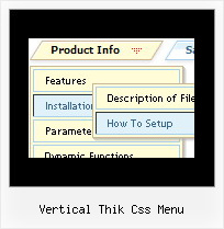 Vertical Thik Css Menu Vertical Slide Down Menu