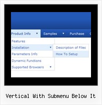 Vertical With Submenu Below It Creating Collapsible Menus