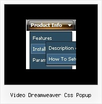 Video Dreamweaver Css Popup Vertical Menu On Mouseover