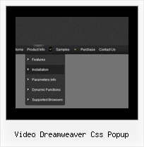 Video Dreamweaver Css Popup Horizontal Popup Menu With Javascript