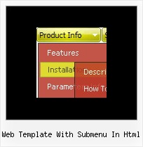 Web Template With Submenu In Html Jscript Menu Samples