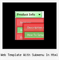 Web Template With Submenu In Html Collapsible Menu Navigation