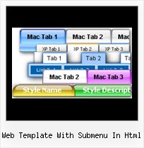 Web Template With Submenu In Html Dhtml Transitional Effect Codes