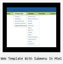 Web Template With Submenu In Html Simple Html Menu