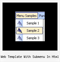 Web Template With Submenu In Html Javascript Text Menu Www