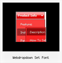 Webdropdown Set Font Html Menu Creation
