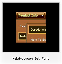 Webdropdown Set Font Dhtml Collapsible Menu