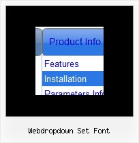 Webdropdown Set Font Drop Down Menu Tutorial