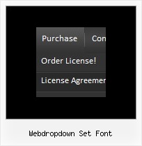 Webdropdown Set Font Menue Bar Examples